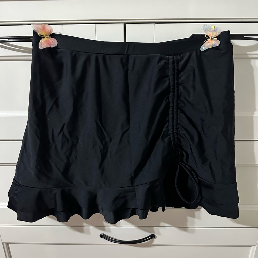 NWT Black Swim Skirt